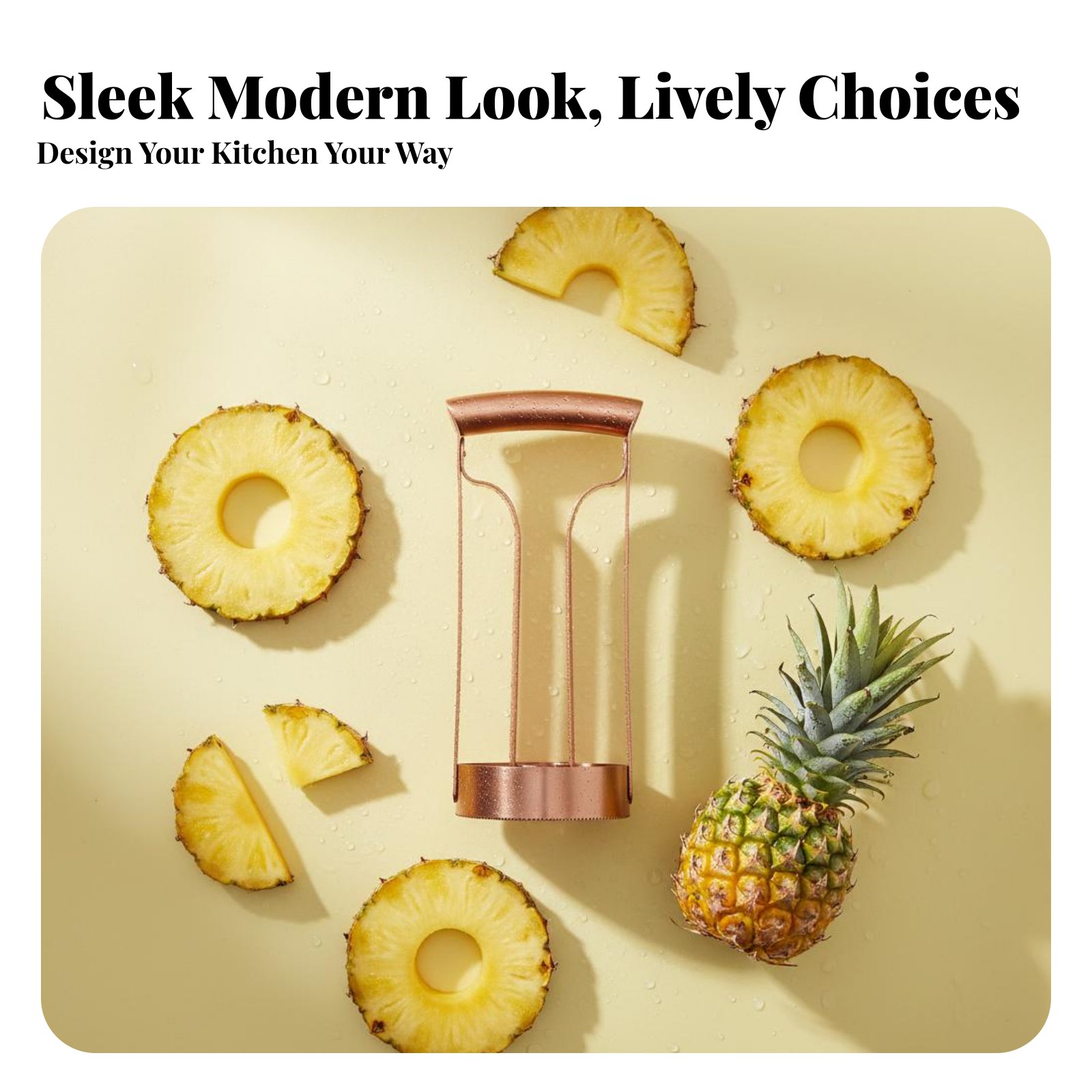 Kitchen Gadgets Usa - 스테인레스 스틸 파인애플 커터 코어 및