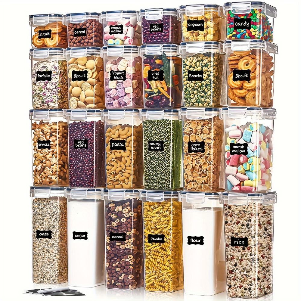 Kitchen Gadgets And Equipment - 밀폐용기 24피스 세트 용기 12개 뚜껑