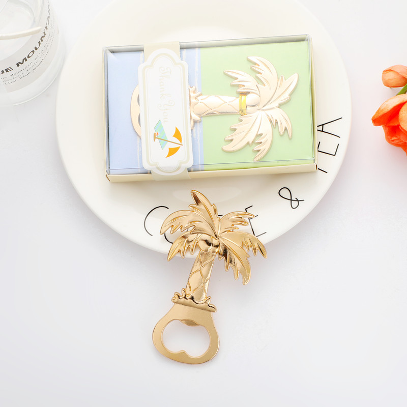 Small Kitchen Gadgets Gifts - 창의적인 코코넛 나무 병따개, 결혼 용품,