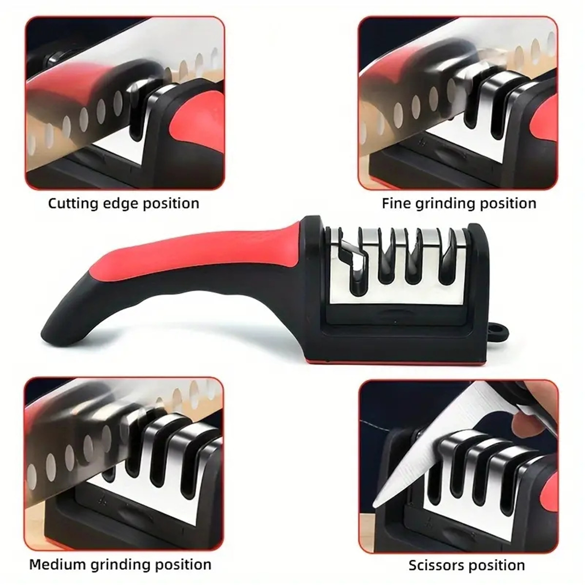 Kitchen Gadgets Needed - 3/4 세그먼트 나이프 샤프너 주방 다기능