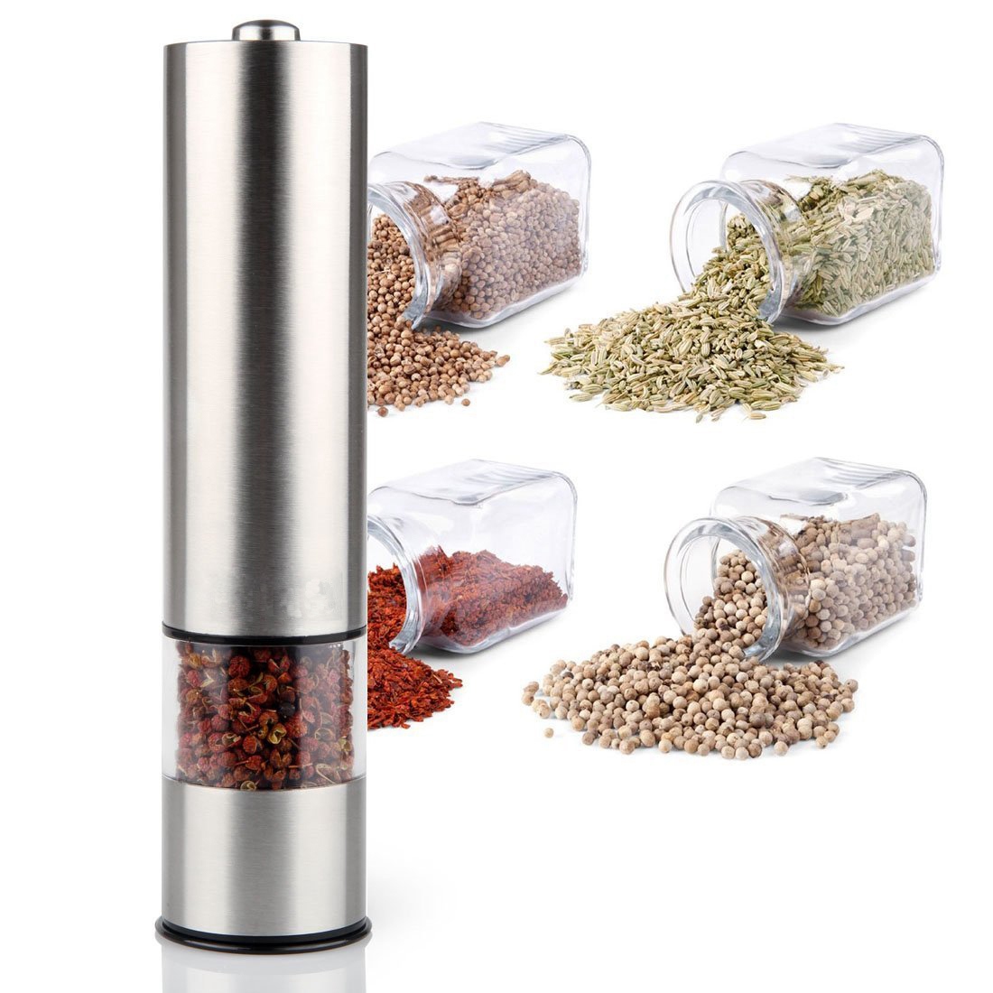 Kitchen Gadgets Gifts - A56T-스테인리스 스틸 전기 소금 및 후추