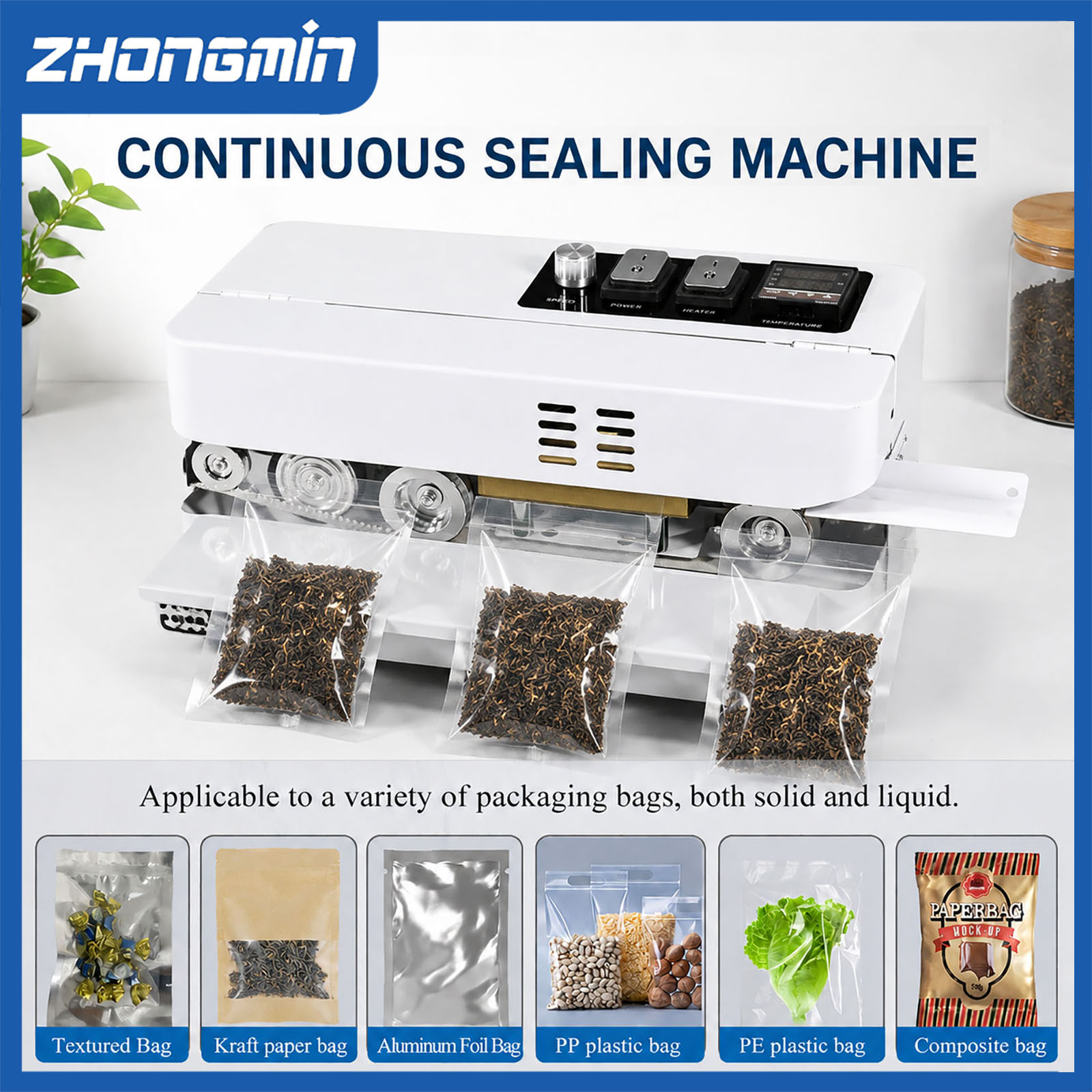 Food Vacuum Sealer - 중민 전기 진공 밀봉기 식품 보관용