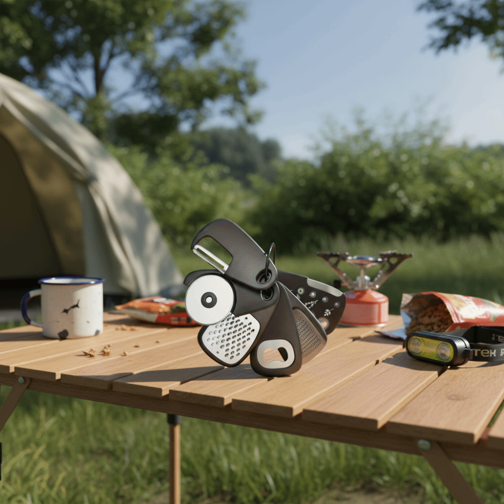 Kitchen Gadgets Needed - 컴팩트한 디자인의 캠핑 식기 세트 공간