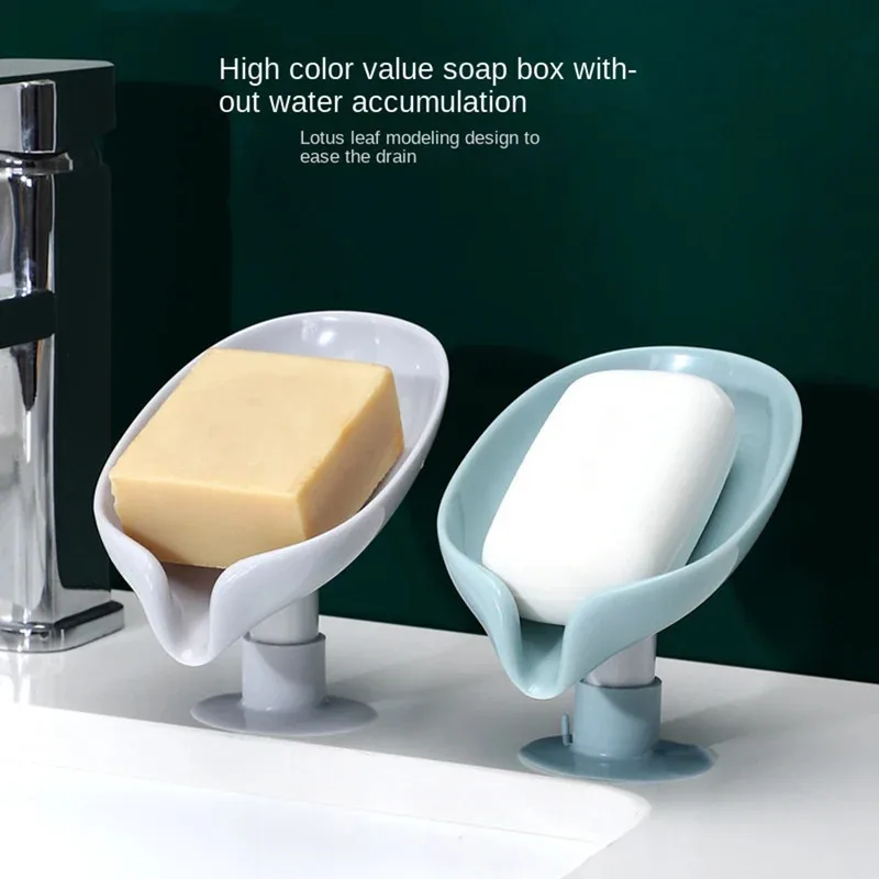 잎 모양 비누 받침대, 흡착식 비누통, 샤워 스펀지 건 - Kitchen Gadgets Gifts 리뷰 및 가격