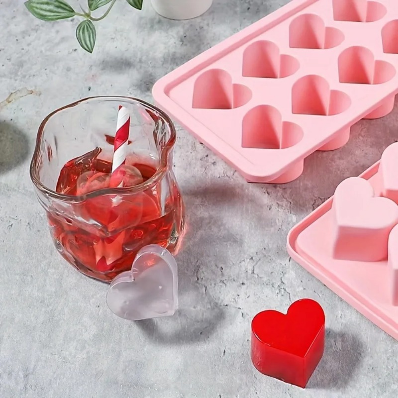 1pcs 하트 모양의 아이스 큐브 몰드 푸딩 캔디 위스 - Kitchen Gadgets Needed 리뷰 및 가격