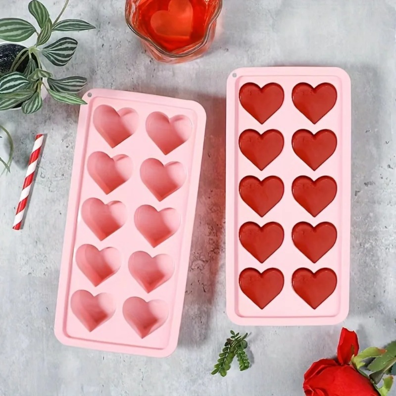 1pcs 하트 모양의 아이스 큐브 몰드 푸딩 캔디 위스 - Kitchen Gadgets Needed 리뷰 및 가격