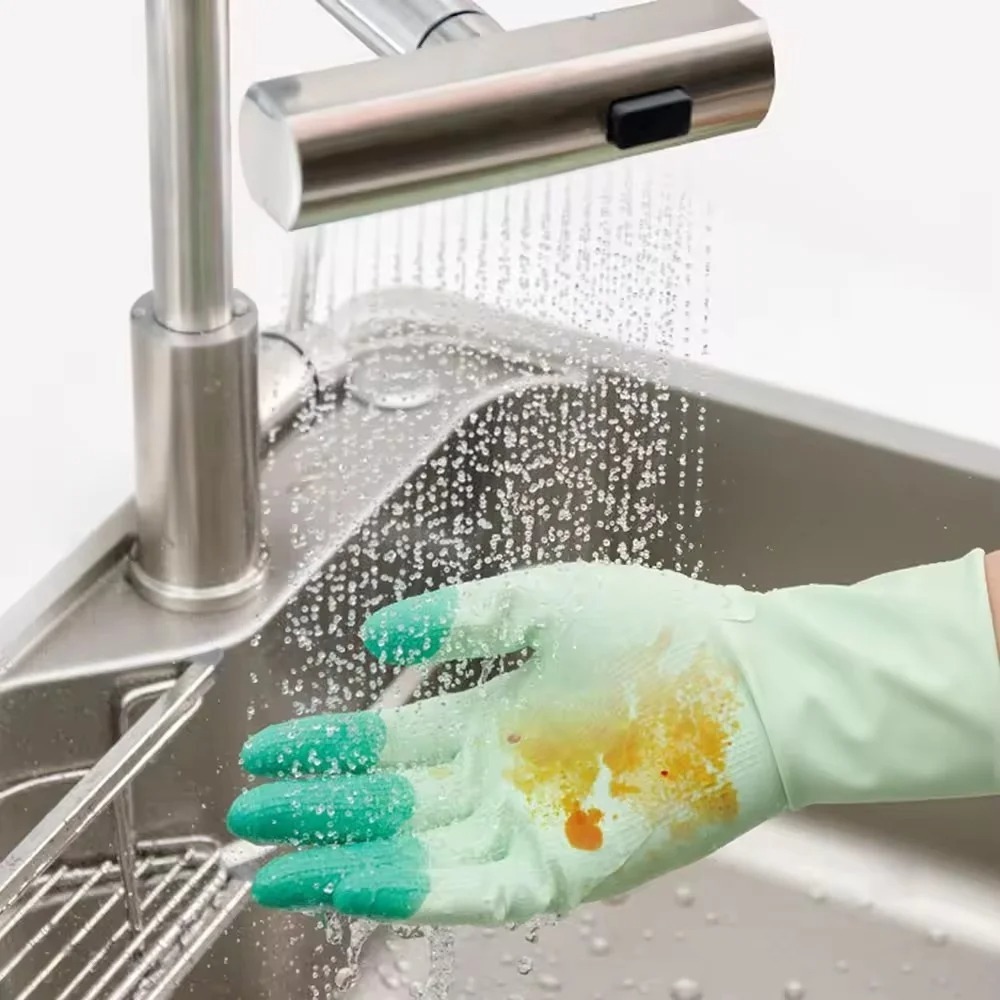 실리콘 설거지 청소 장갑 주방용품 미끄럼 방지 편리한  - Kitchen Gadgets Needed 리뷰 및 가격