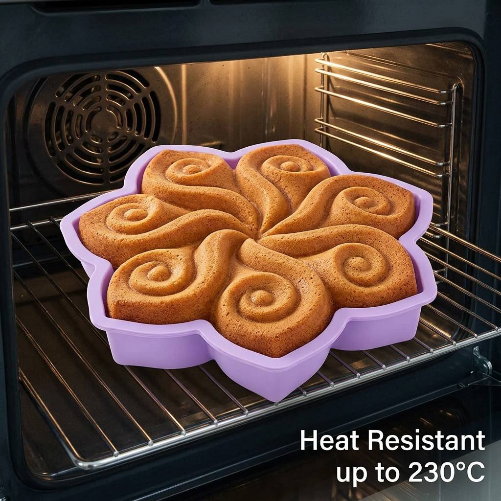 대형 꽃 모양 실리콘 케이크 몰드, 나선형 스월 베이킹 - Kitchen Gadgets Oxo 리뷰 및 가격