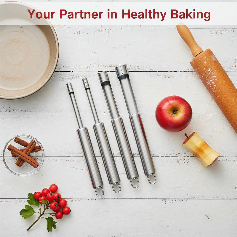 4pcs 과일 코어 제거기 커터 주방 도구 스테인레스  - Kitchen Gadgets Usa 리뷰 및 가격
