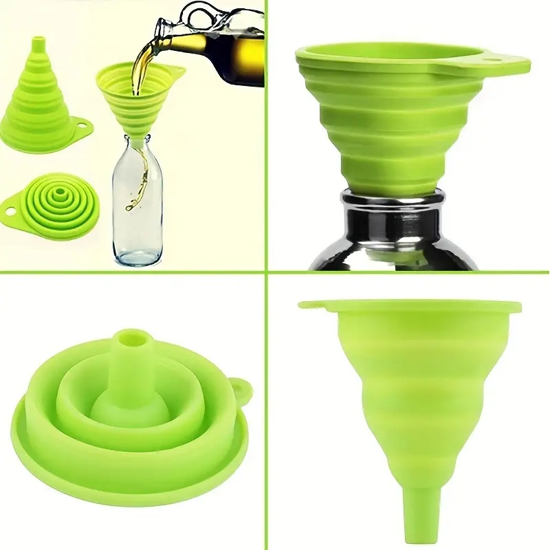 실리콘 접는 깔때기 다기능 휴대용 미니 주방 개폐식 오 - Kitchen Gadgets New 리뷰 및 가격