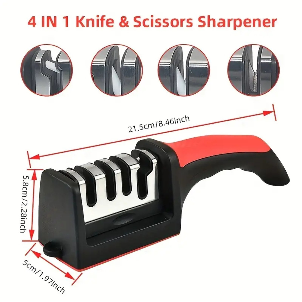 3/4 세그먼트 나이프 샤프너 주방 다기능 휴대용 빠른 - Kitchen Gadgets Needed 리뷰 및 가격