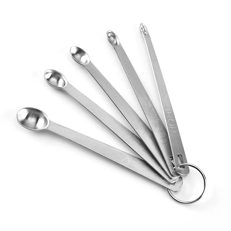 새로운 5개 세트 미니 계량 스푼 세트 스테인리스 스틸 - Kitchen Gadgets Needed 리뷰 및 가격