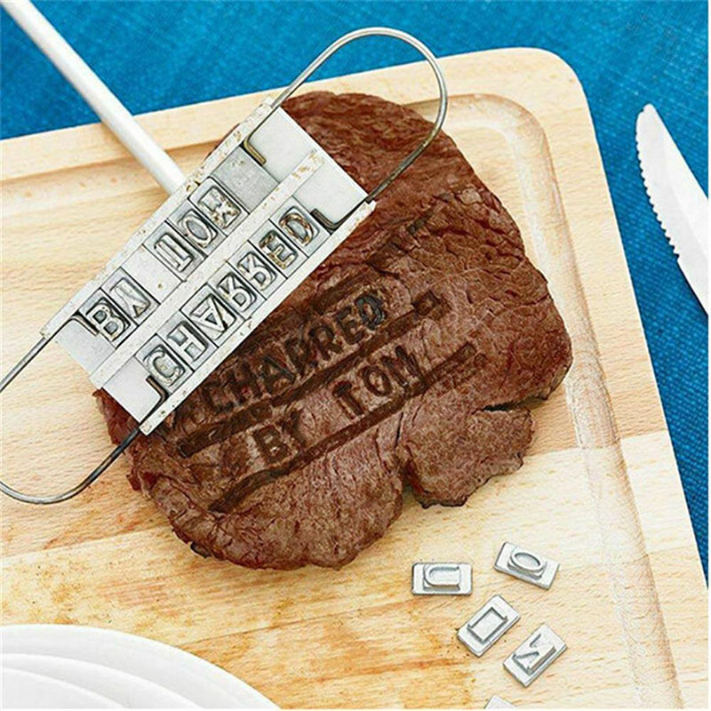 55 글자로 철 브랜딩 DIY 바베큐 굽고 고기 스테이 - Kitchen Gadgets Name 리뷰 및 가격