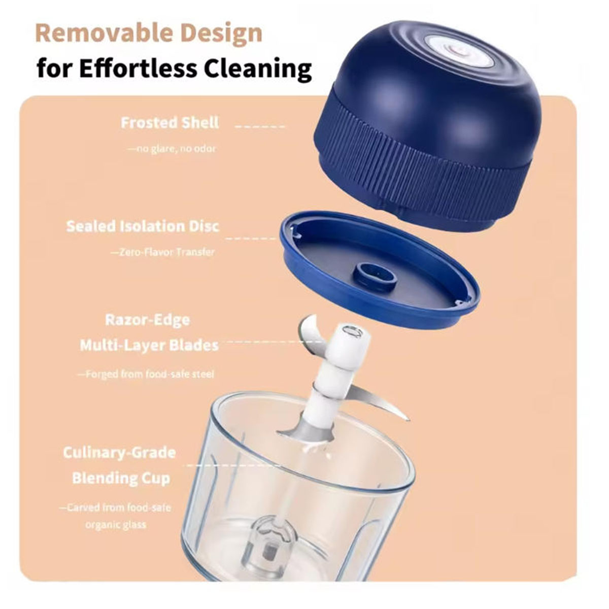 1PC 전기 마늘 다지기 미니 푸드 프로세서 USB 충 - Kitchen Gadgets Gifts 리뷰 및 가격