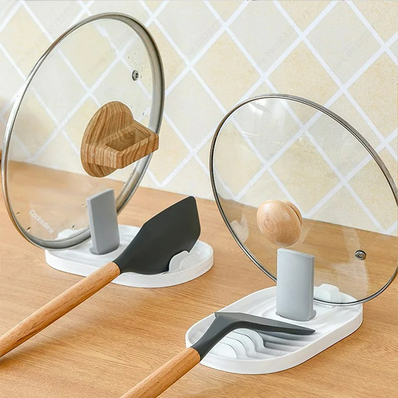 1pcs 다색 접이식 북유럽 스타일 냄비 홀더 뚜껑 삽 - Kitchen Gadgets Needed 리뷰 및 가격