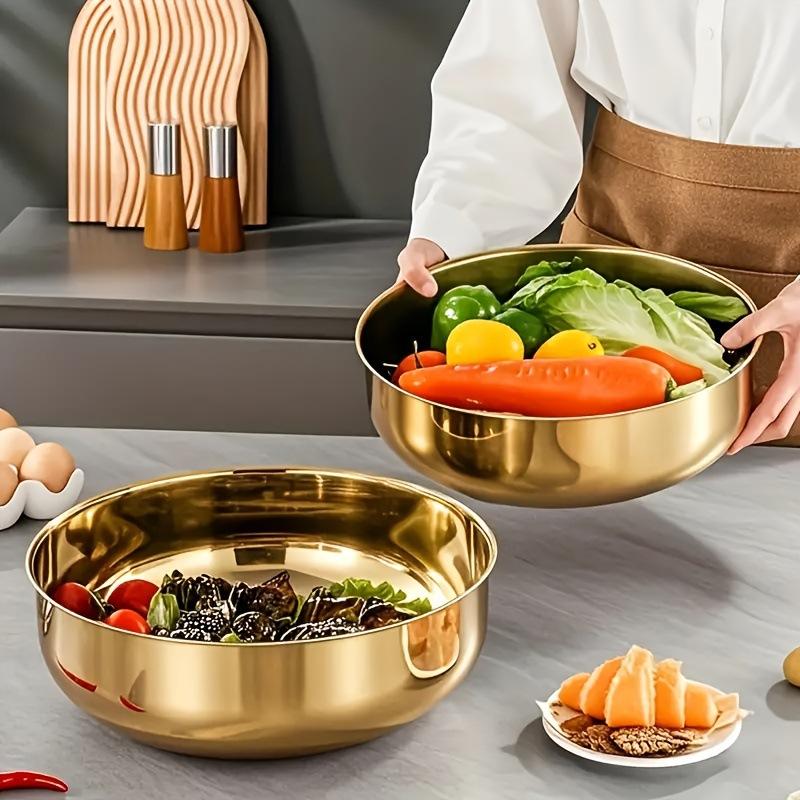 새로운 스테인리스 스틸 믹싱볼(뚜껑 포함) - 베이킹, - Kitchen Gadgets New 리뷰 및 가격