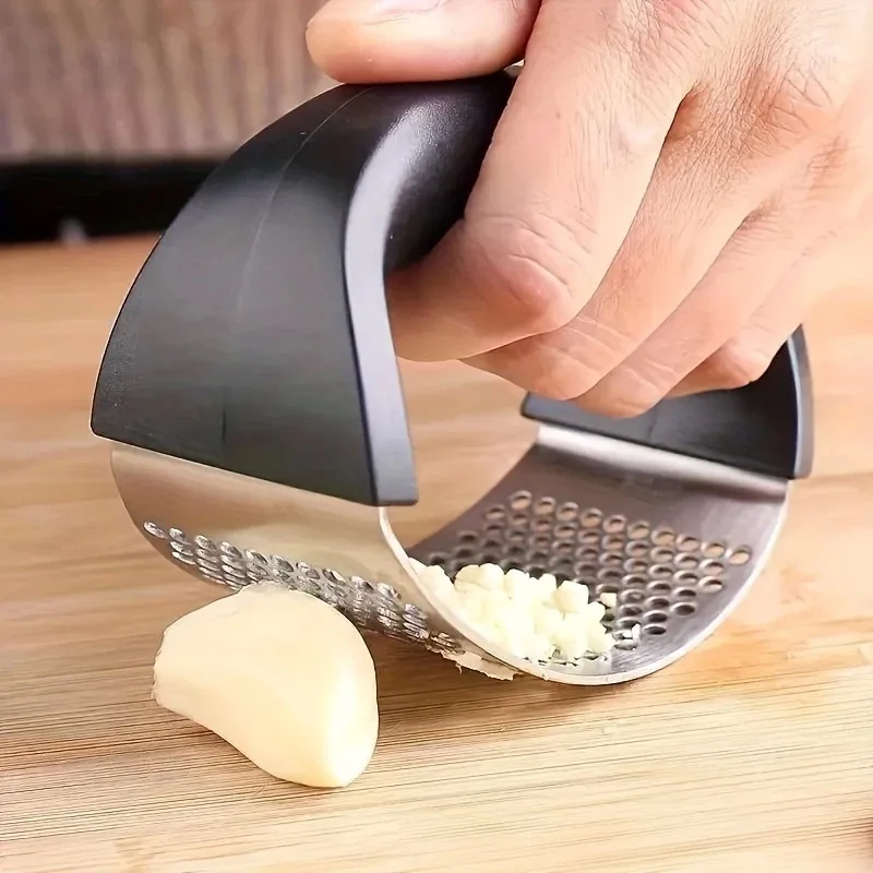 수동 핸드 크랭크 마늘 분쇄기 스테인리스 스틸 내구성  - Manual Garlic Press 리뷰 및 가격
