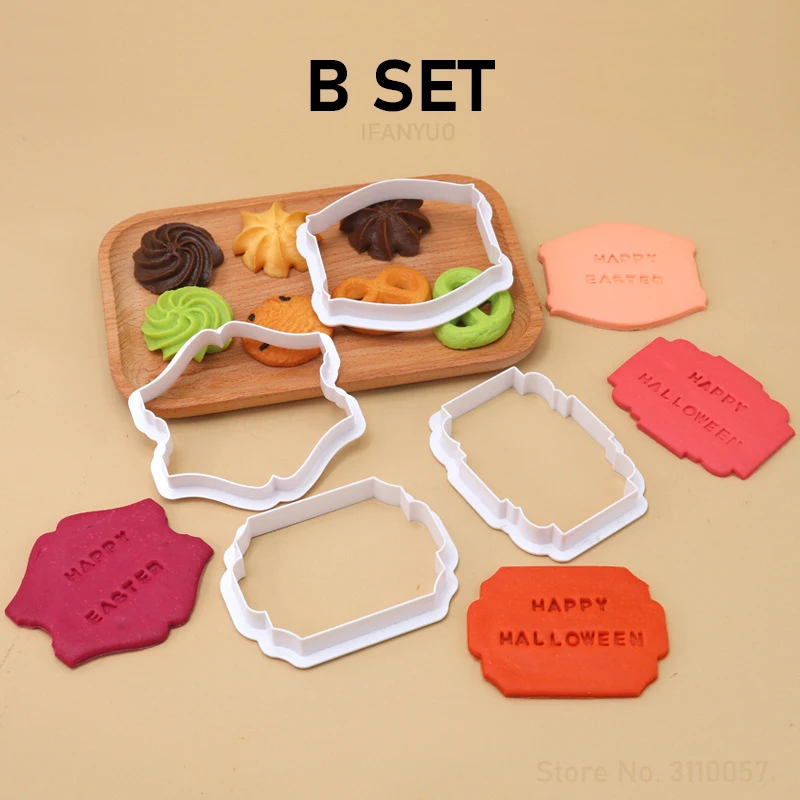 4PCS 빈티지 플라크 프레임 쿠키 커터 네임 플레이트 - Kitchen Gadgets Name 리뷰 및 가격